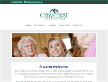 Tablet Screenshot of cedartrust.co.uk